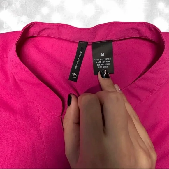 Barbiecore Hot Pink Y2K Style Long Sleeve Blouse - Picture 7 of 7